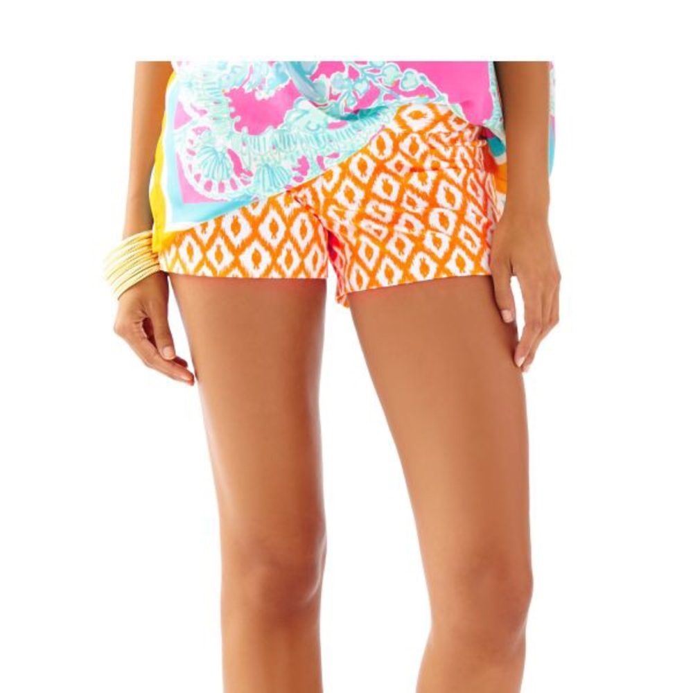 4” Ellie shorts nectar orange little fish